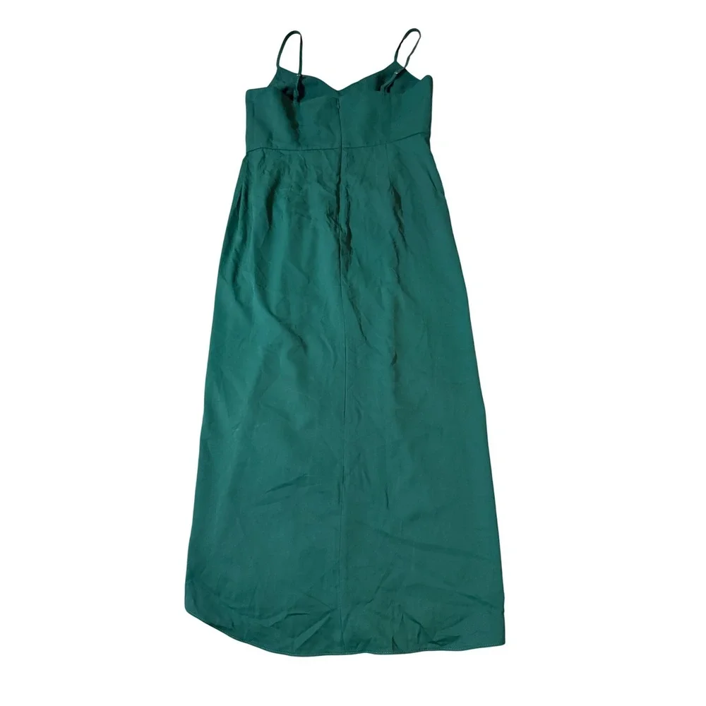 NWOT Lulus Reinette‎ Dark Green Midi Dress Dark Green Size Large Formal Y2K